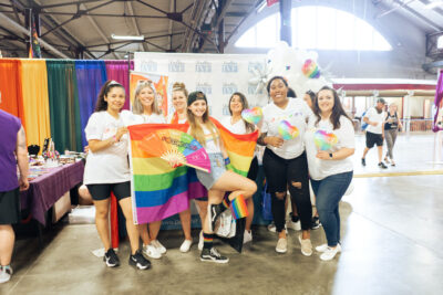 Dallas IVF PRIDE 2022 event flag in support of LGBTQ+ community