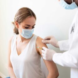Woman receives novel coronavirus vaccine | Dallas IVF | Frisco, TX